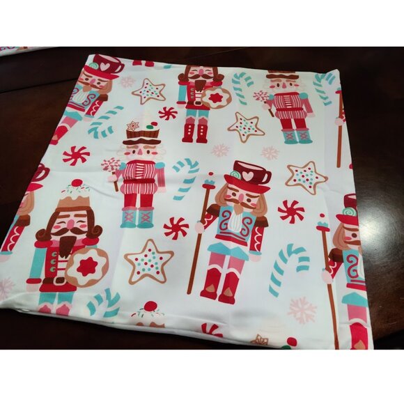 Nutcracker Christmas Pillow Cover Soft Decorative Accent Case Xmas Holiday Decor - Picture 2 of 10